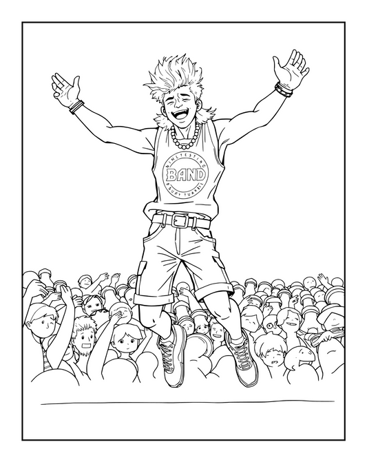 Mighty Mullets: A Wild & Wavy Coloring Adventure Digital Download