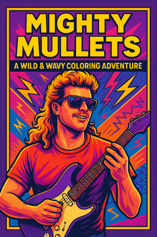 Mighty Mullets: A Wild & Wavy Coloring Adventure Digital Download