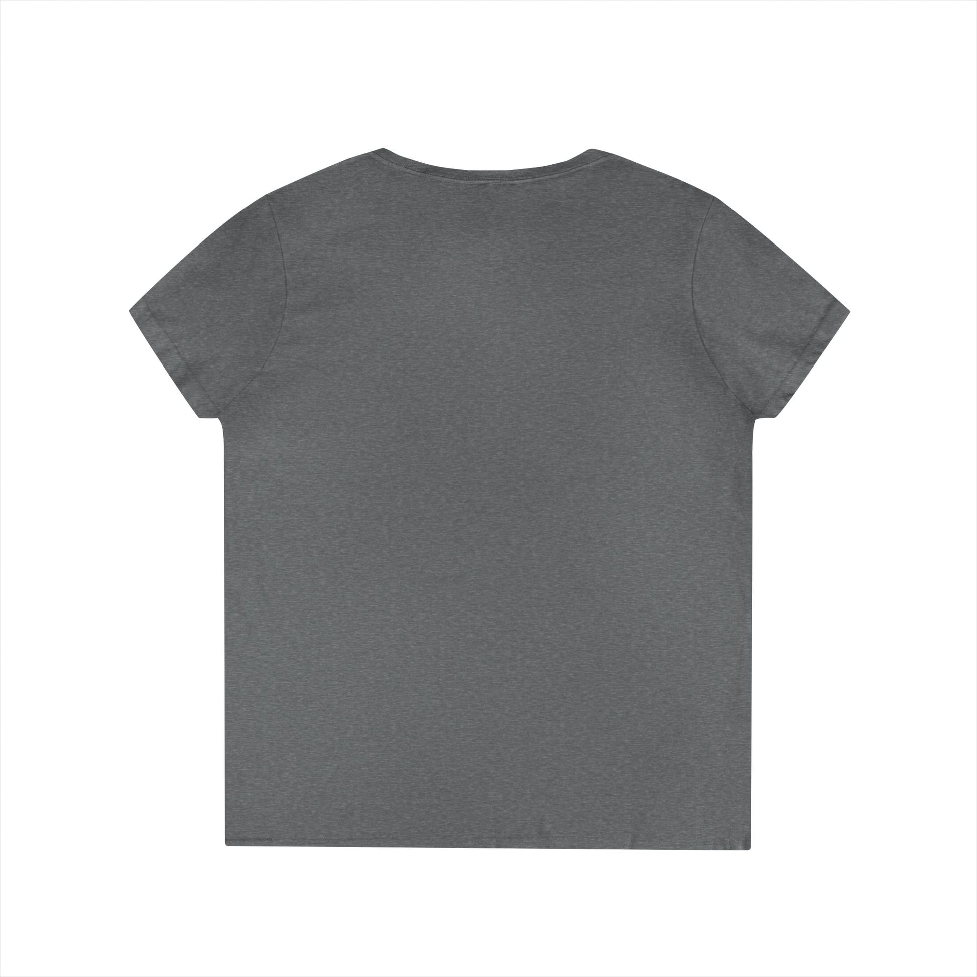 Back view of gray V-neck Altoona PA souvenir t-shirt by Printify with short sleeves