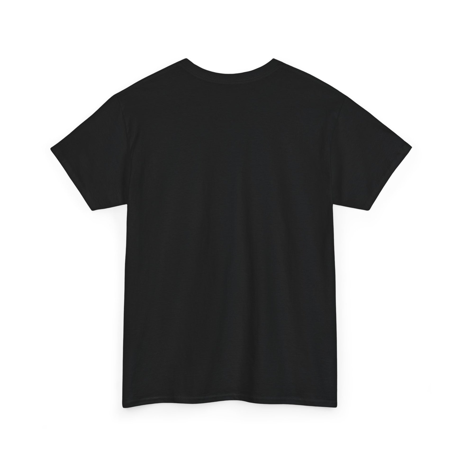 Black plain back view of Printify Altoona PA vintage t-shirt with classic short sleeves