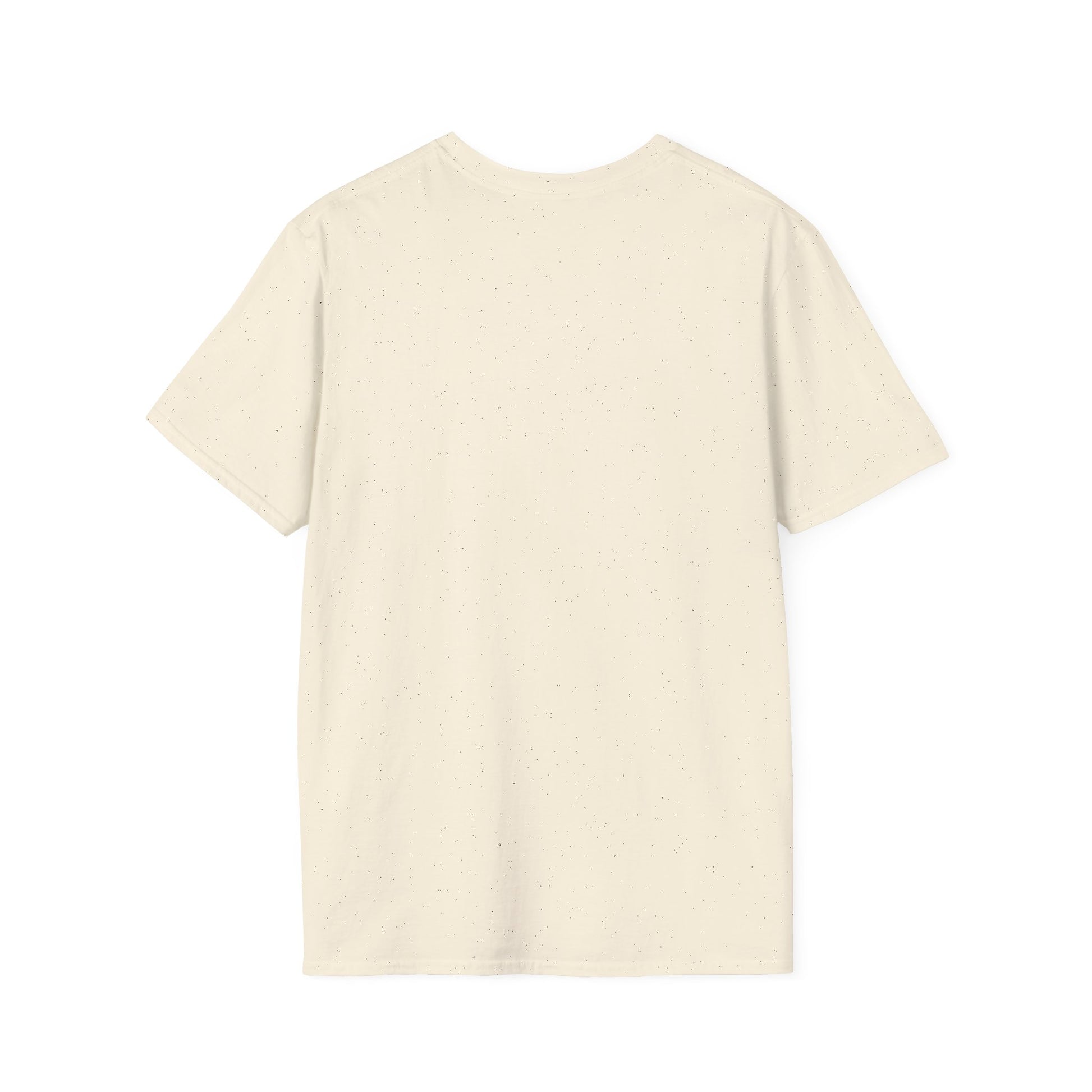 Back view of plain off-white Printify t-shirt for can't win em all graphic tee