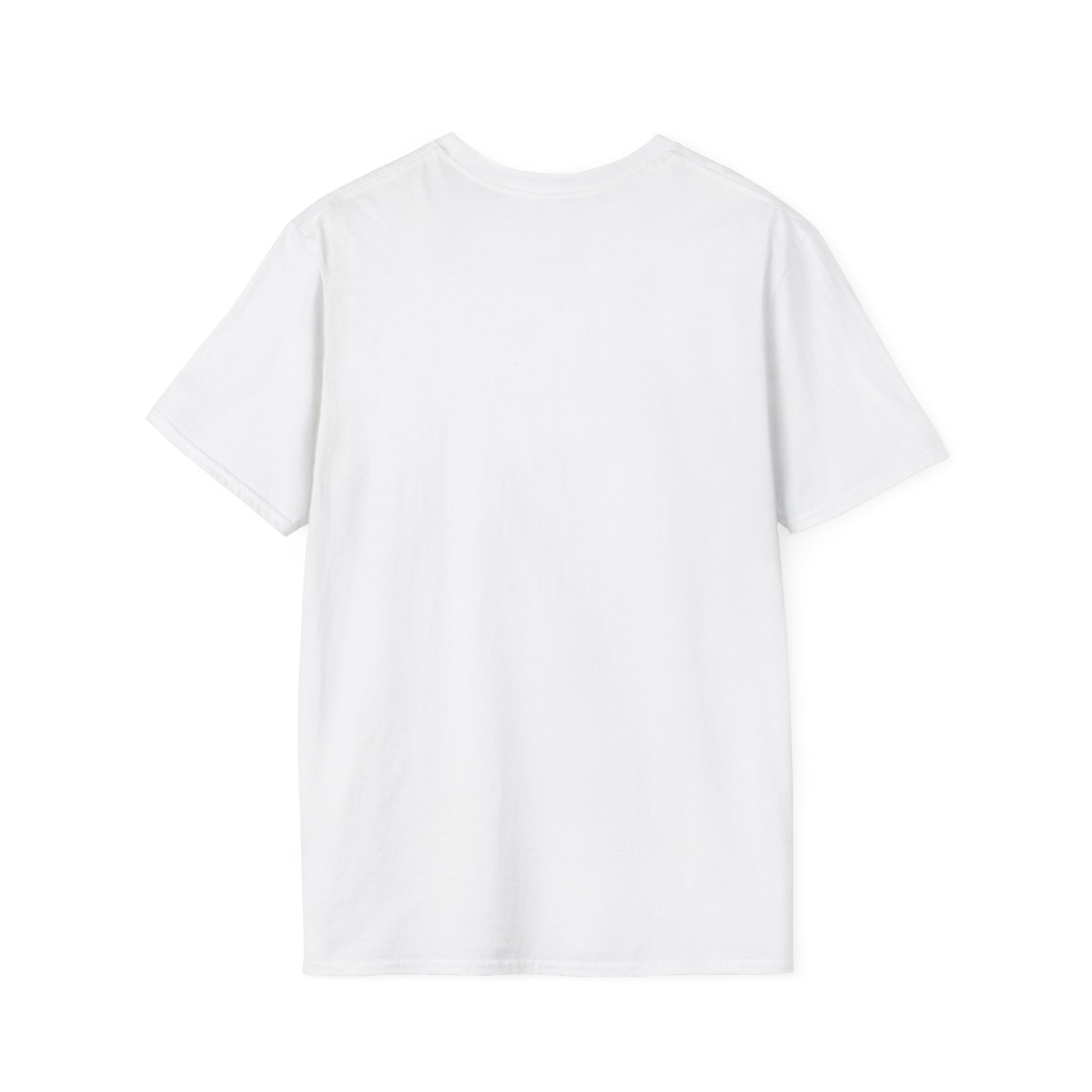 White Printify plain t-shirt shown from the back for can't win em all graphic tee