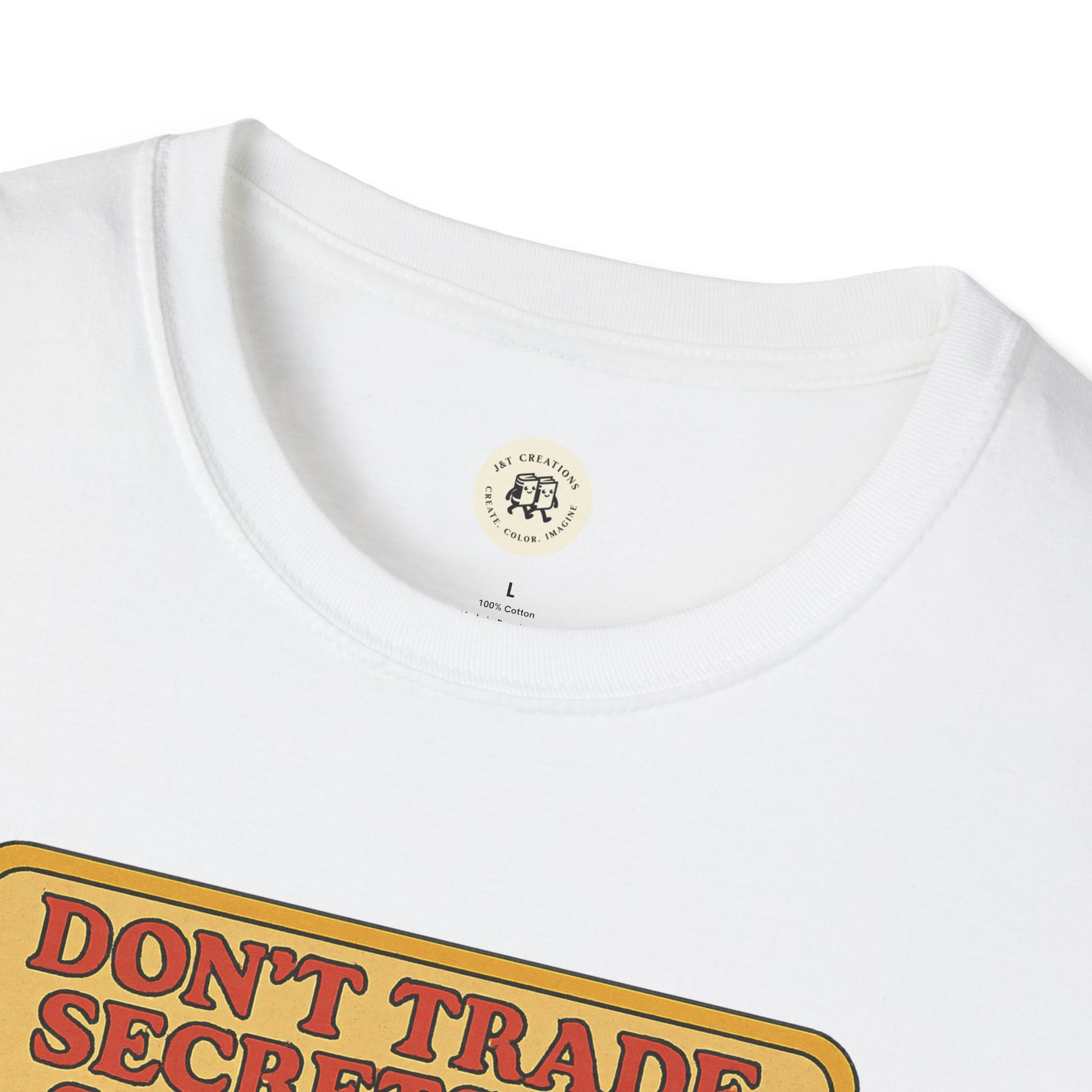 White Printify T-shirt featuring Dorian Gray vintage shirt design with bold text graphic