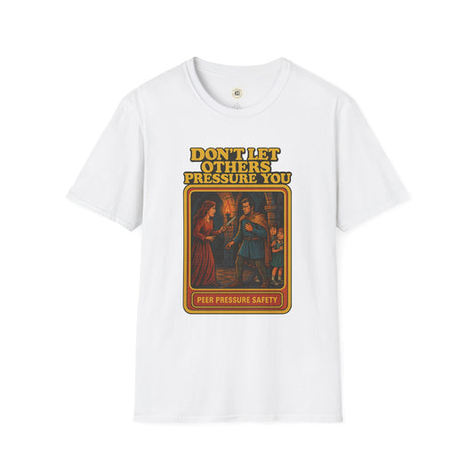 White Lady Macbeth inspirational shirt with vintage style graphic and motivational text print