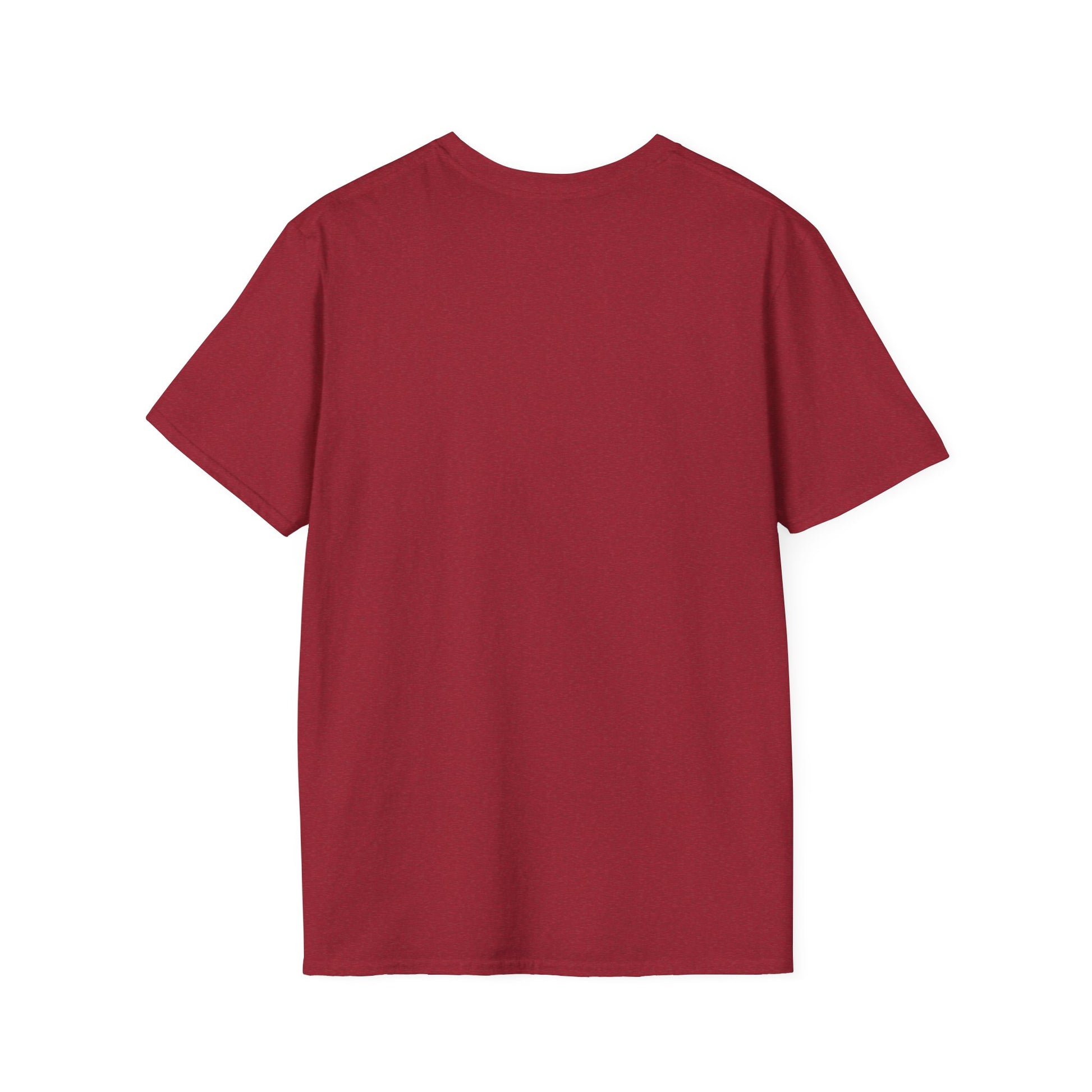 Plain red t-shirt from Printify as a blank canvas for Mary Poppins inspired art tee design
