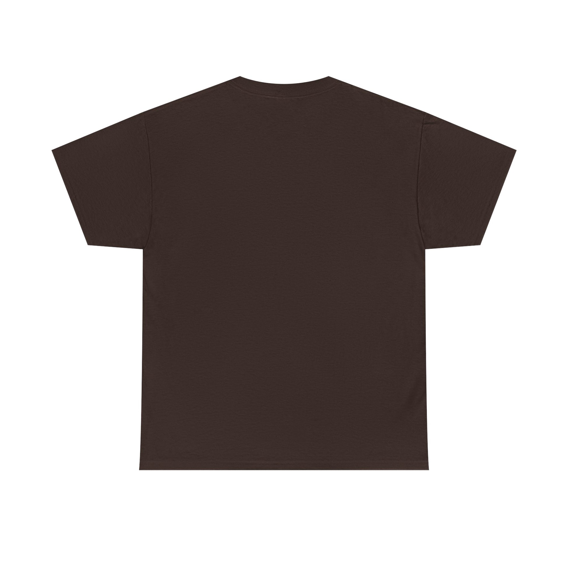 Plain black Printify T-shirt shown from the back without any design or print