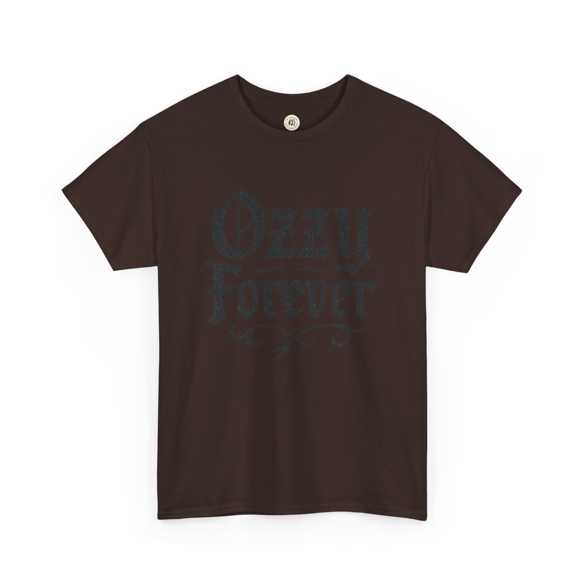 Printify brown Ozzy Osbourne tribute shirt with vintage style Ozzy Forever design