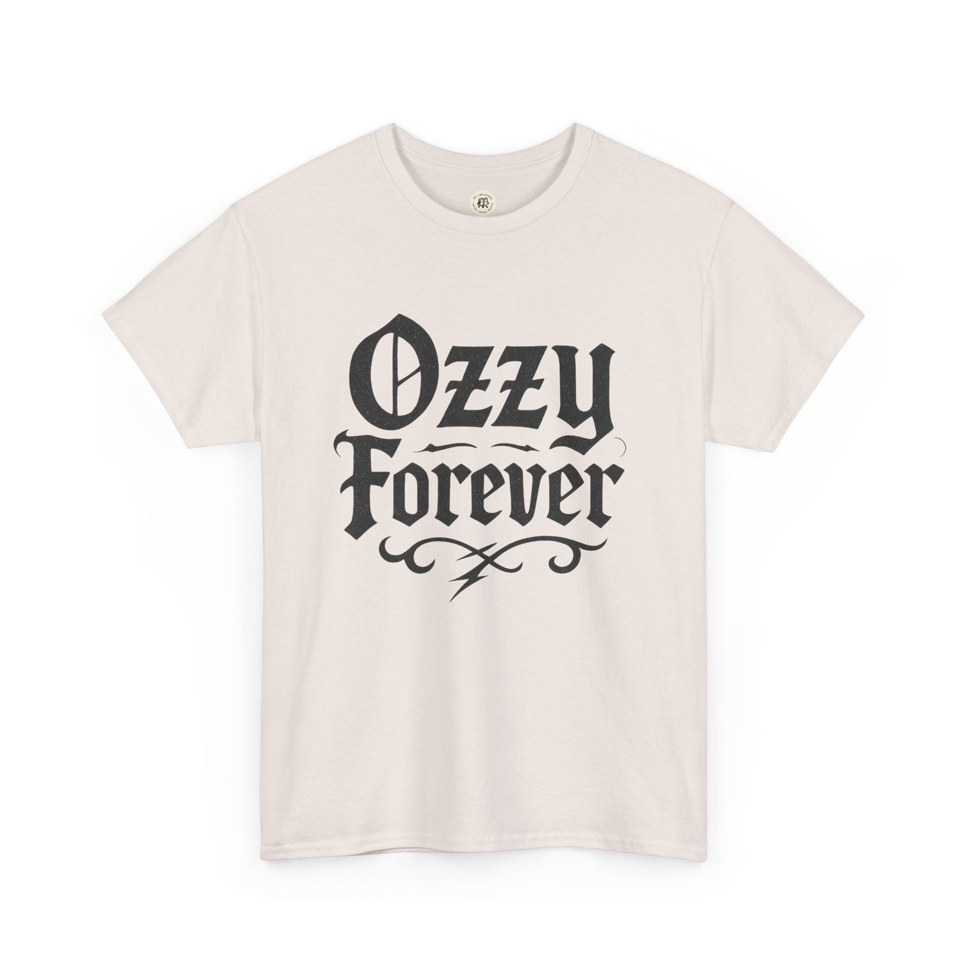 Printify Ozzy Osbourne tribute shirt in white with black Ozzy Forever graphic text